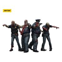Zombie Dark Source Action Figures 4-Pack Police (Male) 8 cm - thumbnail