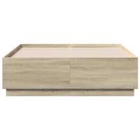 Bedframe bewerkt hout sonoma eikenkleurig 120x190 cm - thumbnail