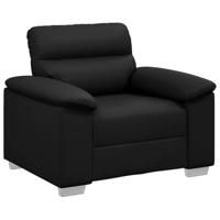 Fauteuil 60 cm kunstleer zwart - thumbnail