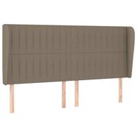 Boxspring met matras stof taupe 200x200 cm - thumbnail