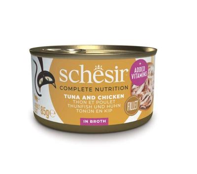 SCHESIR in cooking water Tuna with chicken and rice - nat kattenvoer - 85 g