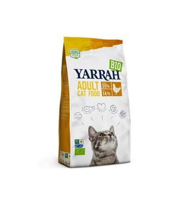 Yarrah Biologisch Adult kattenvoer met kip 10 kilo