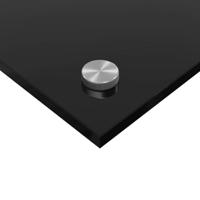 VidaXL Keuken achterwand 2 pcs zwart 70 x 60 cm gehard glas - thumbnail