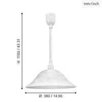 Eglo HanglampAlessandra glas - 3355 - thumbnail