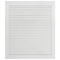 Louvredeuren 4 st 69x59,4 cm massief grenenhout wit - thumbnail