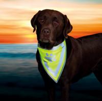 TRIXIE REFLECTERENDE BANDANA GEEL S-M 29-42 CM - thumbnail