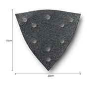 FEIN 3-hoek schuurpapier [16x] - geperforeerd - korrel 120 - 63717295020 - thumbnail