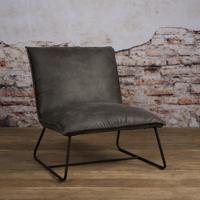 Tower Living Fauteuil 'Vilar', kleur grijs - thumbnail