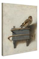 Schilderij Carel Fabritius - Het puttertje, 1654, reproductie, Premium print - thumbnail