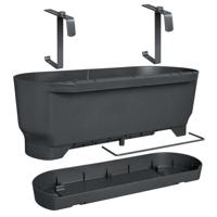 Elho greenville easy balcony 52 cm Living black - thumbnail