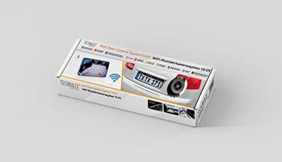 Technaxx Draadloos Omkeren Camera Systeem in Kentekenplaat Houder met IR LED voor Nachtzicht TX-171
