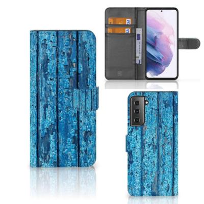 Samsung Galaxy S21 Plus | Book Style Case | Wood Blue