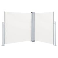 Tuinscherm uittrekbaar dubbel 170x600 cm crme - thumbnail