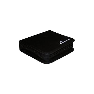 MediaRange CD-tas 24 CDs/DVDs/Blu-rays Nylon Zwart 1 stuk(s) (b x h x d) 16.4 x 3.9 x 15.6 mm BOX50