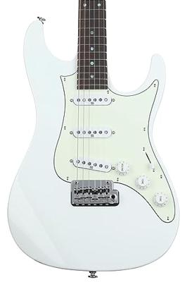 Ibanez LM1-LWH Luna White Luca Mantovanelli Signature elektrische gitaar met koffer