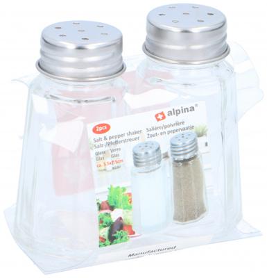 Alpina peper en zout setje glas