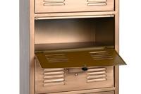 Ladekast Home ESPRIT Gouden Metaal Loft 40 x 34 x 139 cm - thumbnail