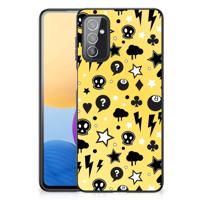 Telefoonhoesje Samsung Galaxy M52 Punk Geel - thumbnail