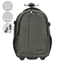 Enrico Benetti Innsbruck backpack trolley cabin luggage - laptop 17 inch-Olive - thumbnail