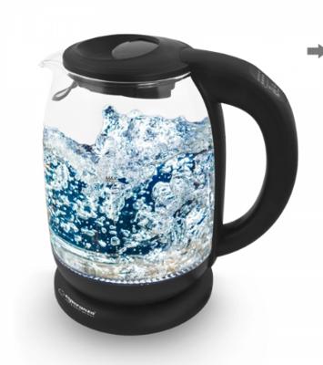 Esperanza EKK027 waterkoker 1,7 l 2200 W Zwart, Transparant