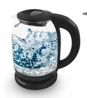 Esperanza EKK027 waterkoker 1,7 l 2200 W Zwart, Transparant - thumbnail