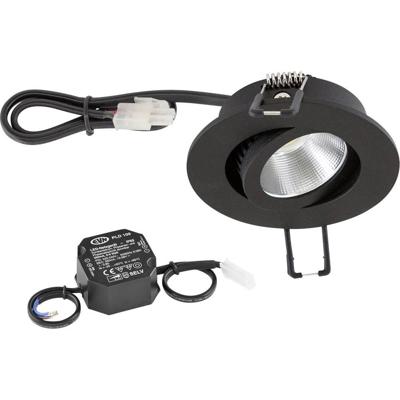 EVN PC20N60902 EVN Lichttechnik LED-inbouwlamp LED LED vast ingebouwd 6 W Zwart