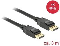 Delock 83807 Kabel DisplayPort 1.2 male > DisplayPort male 4K 3 m - thumbnail