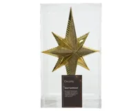 Decoris Piek plastic Goud met glitters 7x15x26cm - thumbnail