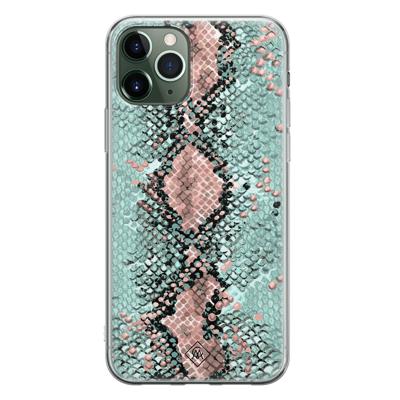 iPhone 11 Pro siliconen hoesje - Snake pastel iPhone 11 Pro siliconen hoesje - Snake pastel