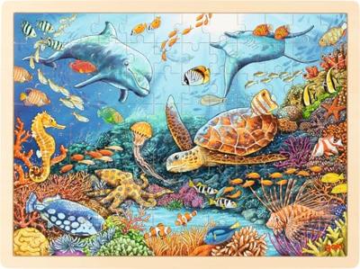 Goki houten legpuzzel great barrier reef, 96st.