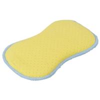 Protecton 2 in 1 spons 17 x 10 cm microvezel blauw/geel - thumbnail