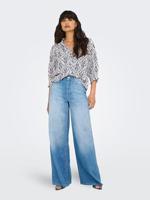 Only Onlraya 3/4 Shirt Wvn Noos T-shirts Night Sky Ocean Graphic - thumbnail