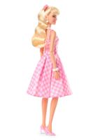 Barbie the movie pop - margot robbie - roze-wit geruite jurk - 33 cm - film pop - thumbnail