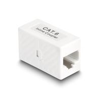 Delock adaptor RJ45 female to RJ45 female Cat.6 UTP white - thumbnail