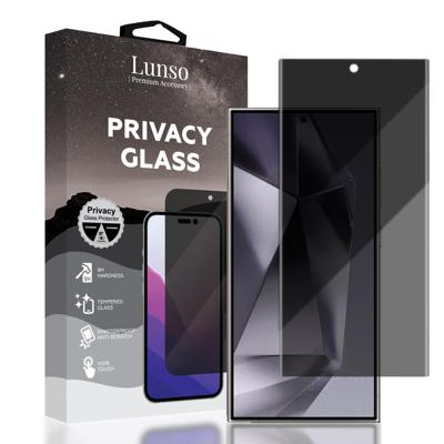 Lunso Samsung Galaxy S24 Ultra Screenprotector - Privacy Glass Lunso Samsung Galaxy S24 Ultra Screenprotector - Privacy Glass