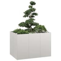 VidaXL Plantenbak 120x80x80 cm roestvrij staal - thumbnail