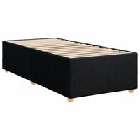 Boxspring met matras stof zwart 90x190 cm - thumbnail