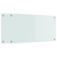VidaXL Keuken achterwand 2 pcs wit 80 x 40 cm gehard glas - thumbnail