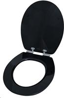 Cornat Wc-Bril Acrylaat Piano Black Sc Zw - KSDSC304 - thumbnail