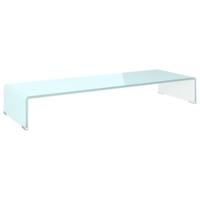 Tv-meubel/monitorverhoger 90x30x13 cm glas groen - thumbnail