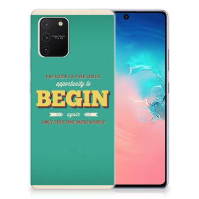Samsung Galaxy S10 Lite | Siliconen hoesje | met naam Quote Begin Samsung Galaxy S10 Lite | Siliconen hoesje | met naam Quote Begin