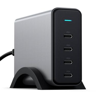 Satechi ST-UC165GM-EU USB-oplader 165 W 4x USB-C USB PD Antraciet Binnen Satechi ST-UC165GM-EU USB-oplader 165 W 4x USB-C USB PD Antraciet Binnen