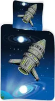 Sweet Home dekbedovertrek Space Shutle 100 x 135 cm - Katoen - thumbnail