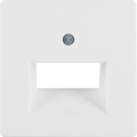 Berker Q1 centraalplaat voor RJ45 UAE doos polarwit - thumbnail