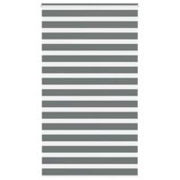 VidaXL Zebra rolgordijn 135x200 cm stofbreedte 130,9 cm donkergrijs - thumbnail