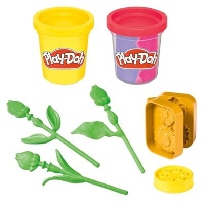 Play-Doh lil flowers zonnebloemen en madeliefjes - 2 kleipotjes