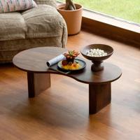 Dutchbone Organische Salontafel 'Tilon' Mangohout, 110 x 60cm - thumbnail