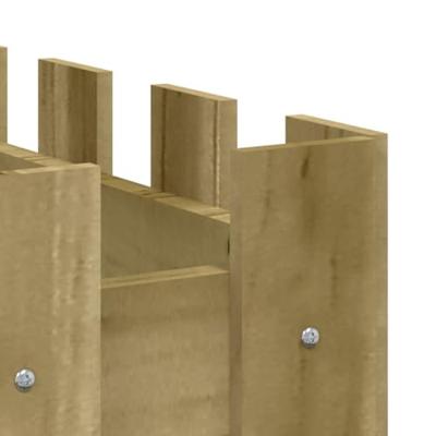 Plantenbak verhoogd hekontwerp 150x30x30 cm gempregneerd hout Plantenbak verhoogd hekontwerp 150x30x30 cm gempregneerd hout