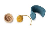 Pluchen dier en zijn mand LILLIPUTIENS rozen - thumbnail