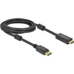 Delock 85957 DisplayPort-kabel DisplayPort / HDMI Aansluitkabel DisplayPort-stekker, HDMI-A-stekker 3 m Zwart Vergulde steekcontacten, 4K UHD Delock 85957 DisplayPort-kabel DisplayPort / HDMI Aansluitkabel DisplayPort-stekker, HDMI-A-stekker 3 m Zwart Vergulde steekcontacten, 4K UHD